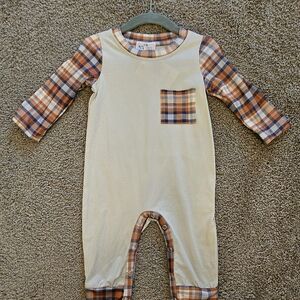 Plaid Long Sleeve Bodysuit